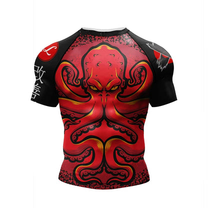Apex Ritual – ノーギ柔術ラッシュガード – 柔術・キックボクシング ポリエステル コンプレッション スポーツTシャツ
