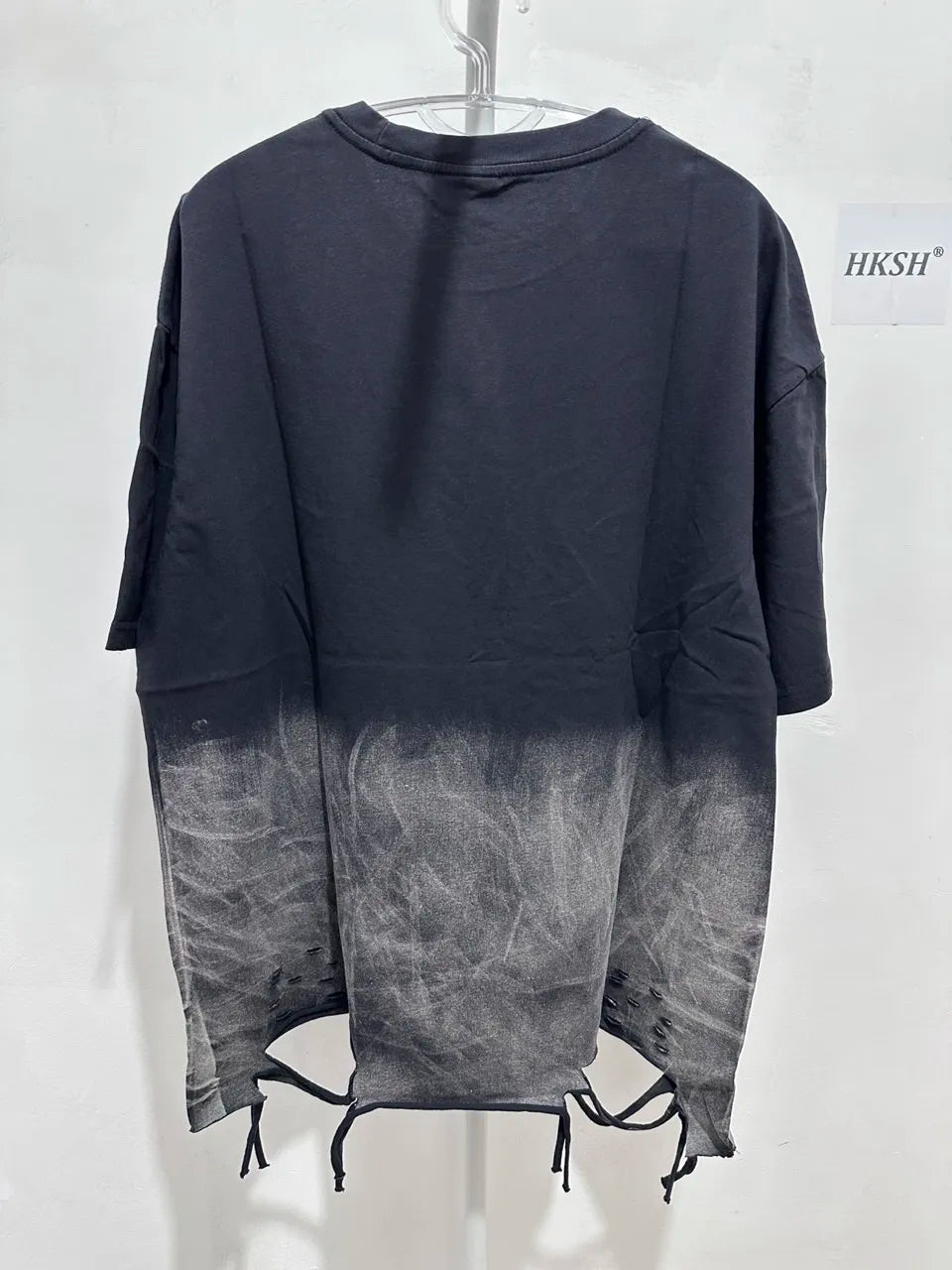 HKSH Summer New Trendy Dark Color Contrast O-Neck Short Sleeve T-shirts Men's Tide High Street Half Length Tees Tie-dyed HK0989