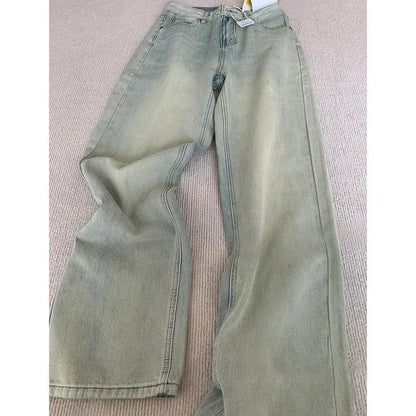 Women's Y2K Gothic Multi-Pocket Wide-Leg Jeans