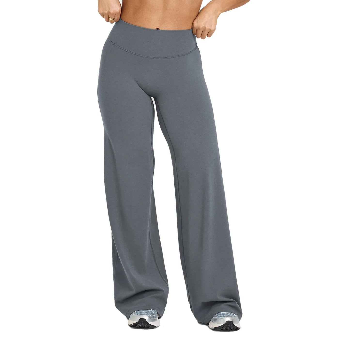 Apex Ritual – Women's High-Waist Straight-Leg Yoga Pants – Relaxed Fit Training Trousers