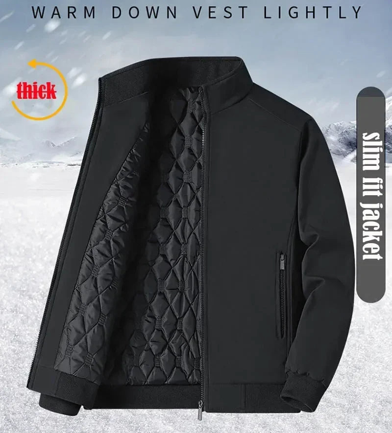 Men Windbreaker Streetwear Winter Fleece Jackets Plus Size 6XL 7XL 8XL Thicken Warm Varsity Jacket Coat For Men Parkas Overcoats