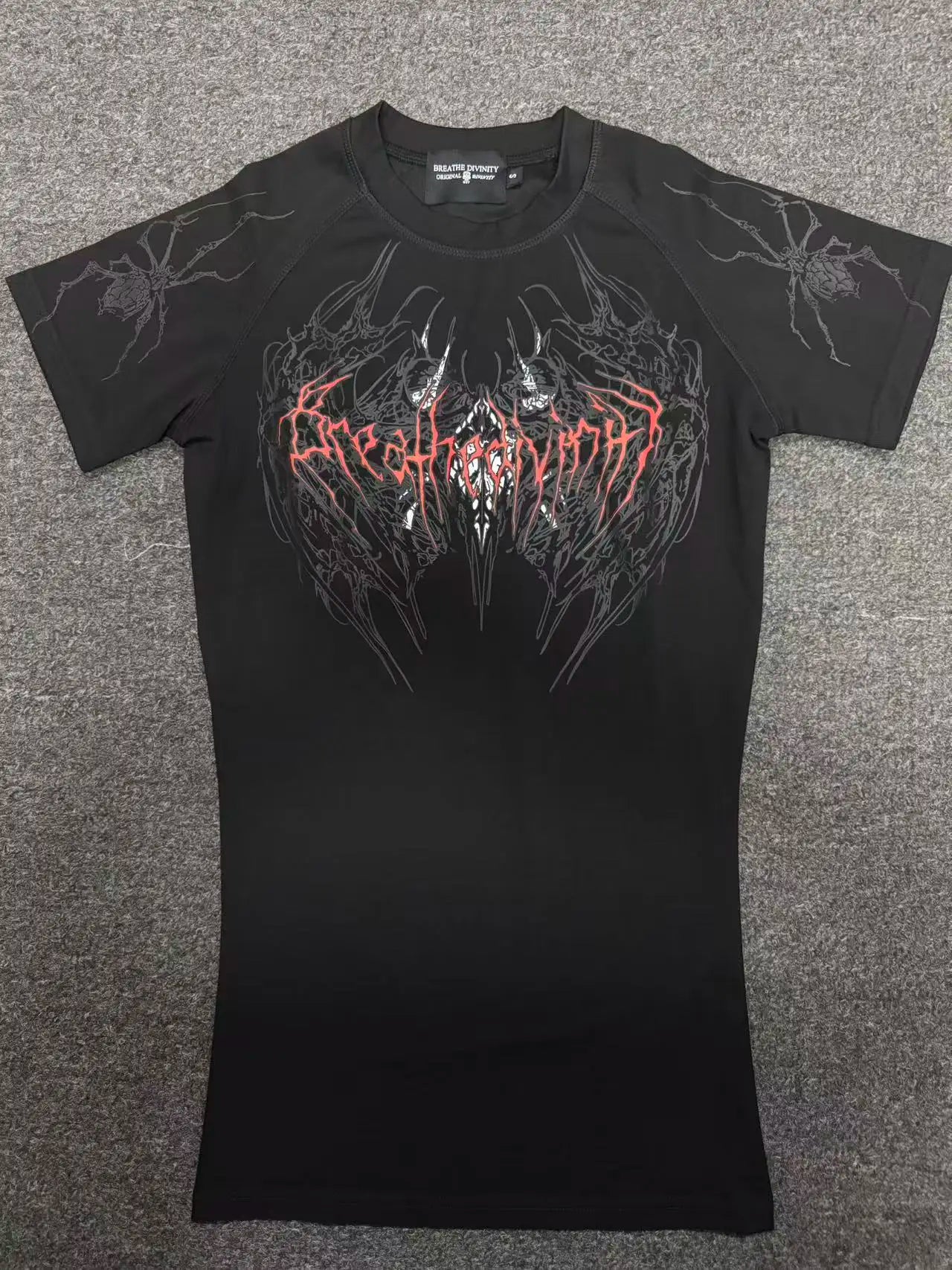 Breathedivinity Quick-drying Compression Shirt with High Elasticity and Breathability for Training Short-Sleeved Sports T-Shirt