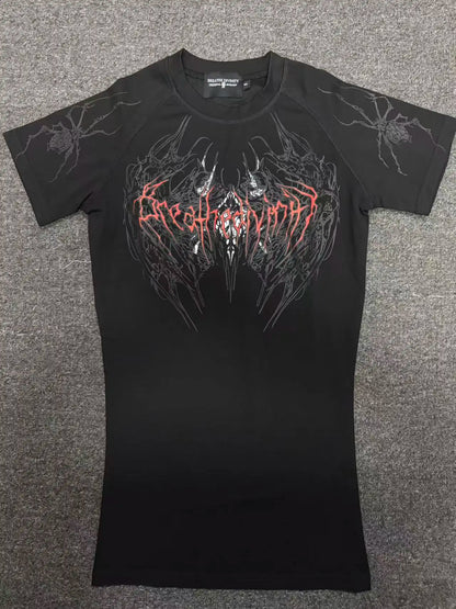 Breathedivinity Quick-drying Compression Shirt with High Elasticity and Breathability for Training Short-Sleeved Sports T-Shirt