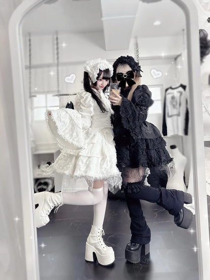 Women's Harajuku Gothic Lolita Mini Dress