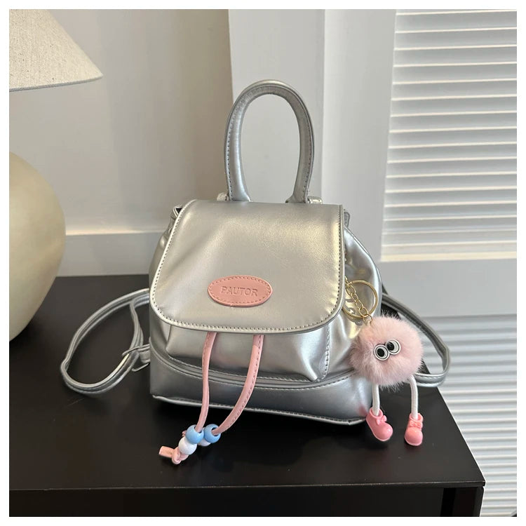 Faionable Retro Commuter Bapa 2023 New Sle Casual Versatile Korean Version Single oulder Bag Soft PU Magnetic Bul...