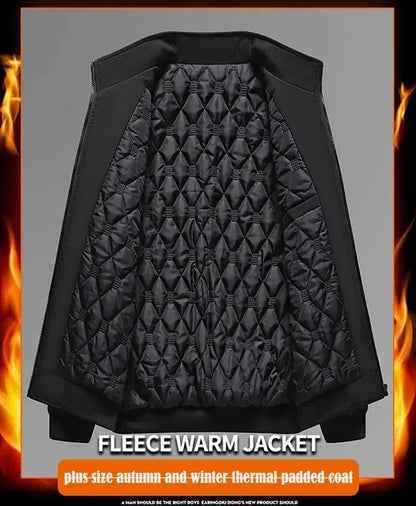 Men Windbreaker Streetwear Winter Fleece Jackets Plus Size 6XL 7XL 8XL Thicken Warm Varsity Jacket Coat For Men Parkas Overcoats