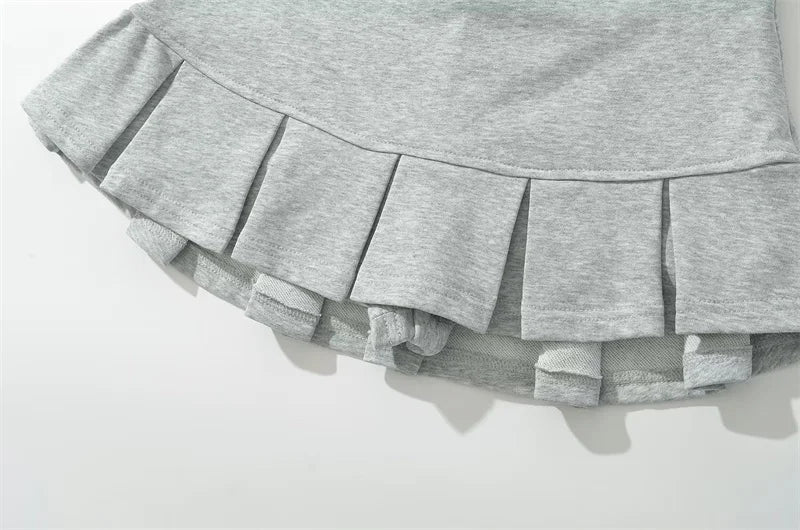 Women's Y2K Low-Rise Pleated Skort