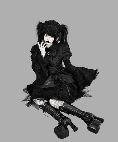 Women's Harajuku Gothic Lolita Mini Dress