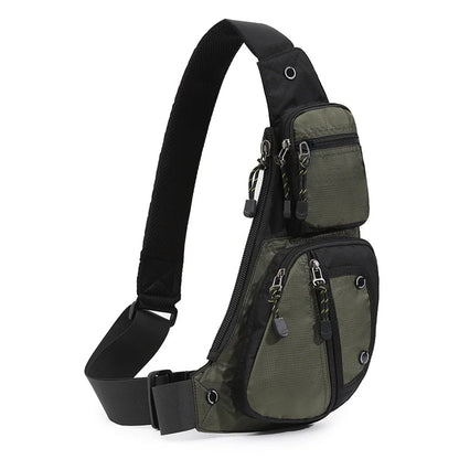 2025 New Men's Oxford Cloth Crossbody Bag Casual Single Shoulder Bag Fashionable Street Style Leisure Chest Bag for Men