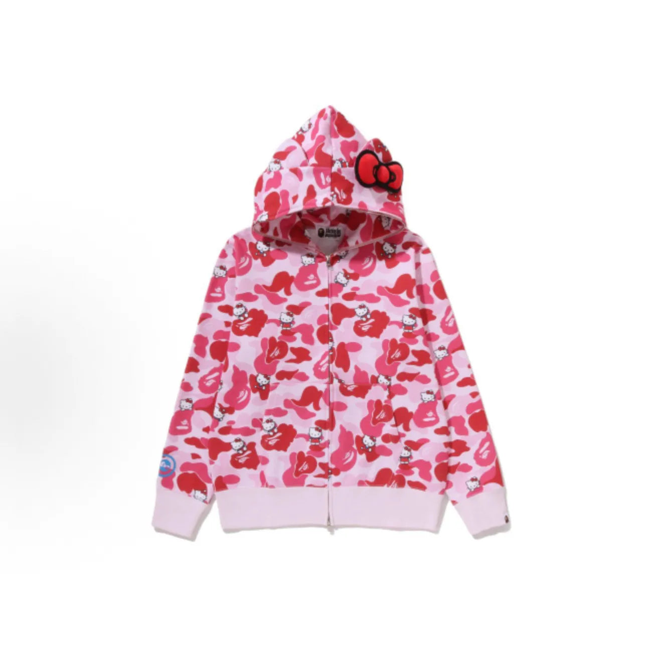 In  Stock  Anime Hello Kittys Hooded Jacket Girl Commuting Coat Jacket Kuromi Anime 3d Ears Hooded Cute Leopard Print Clothes