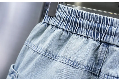 Fashionable Street Jeans Cool Zipper Harem Jeans High Quality Luxury Brand Men Clothing