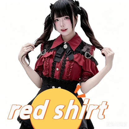 Women's Jirai Kei Lolita Long-Sleeve Blouse