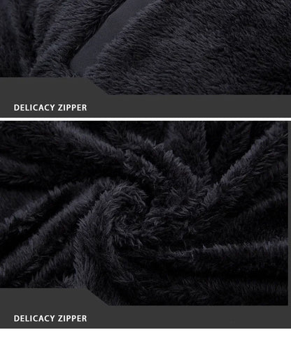 Male Solid Cotton Outwear Coats Men's Thick Fleece Winter Jacket Fashion Fur Hooded Warm Cooton Parka Windbreaker Plus Size 6XL
