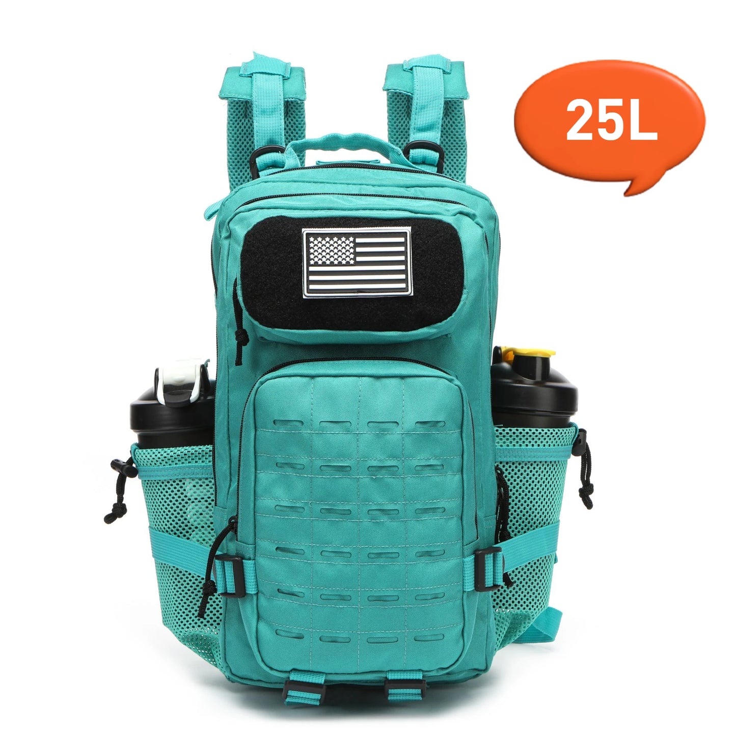 Apex Ritual – タクティカルMOLLEハンティングバックパック 25L/50L – EDC ジム＆アウトドアハイキングリュックサック ボトルホルダー付き