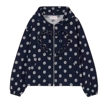 New Purple Cropped Hoodie Women Butterfly Graphic Print kawaii Cat Ear Zip Up Drawstring Waist Y2K Gothic Streetwear Sweatshirt