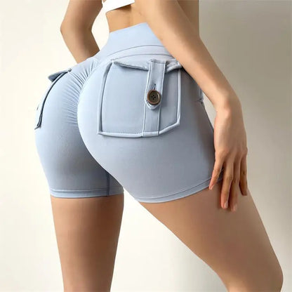 Women's Workout Slim Fit High-Waist Shorts