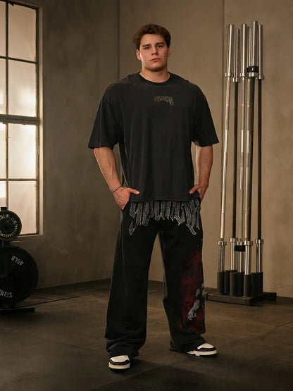 Apex Ritual Men's Cotton Training Pants – Loose-Fit Breathable Joggers