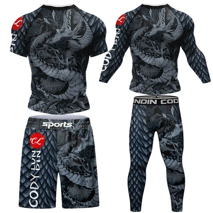 Apex Ritual Jiu-Jitsu Compression Set – Rashguard & MMA Fight Shorts