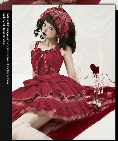 Women's Harajuku Gothic Chain JSK Dress