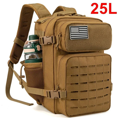 Apex Ritual – タクティカルMOLLEバックパック 25L/45L – ミリタリースタイル ジム＆アウトドア ハイキングリュックサック