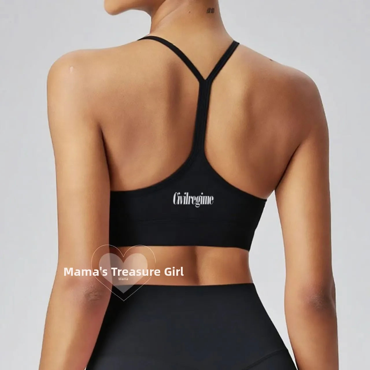 Civilregime Sports Bra Top Quick Dry Fitness Anti Shock Gathered Yoga Top Women's Slim Fit Curve Vest Moisture Wicking