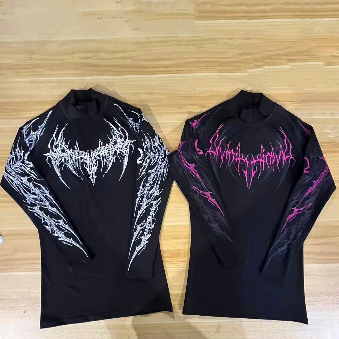 Breathedivinity High-Energy Men's Printed Training Fitness Long-Sleeved Shirt