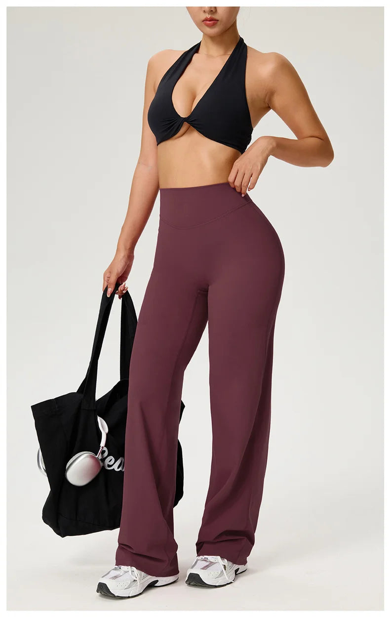 Women's Workout Wide-Leg High-Waist Leggings