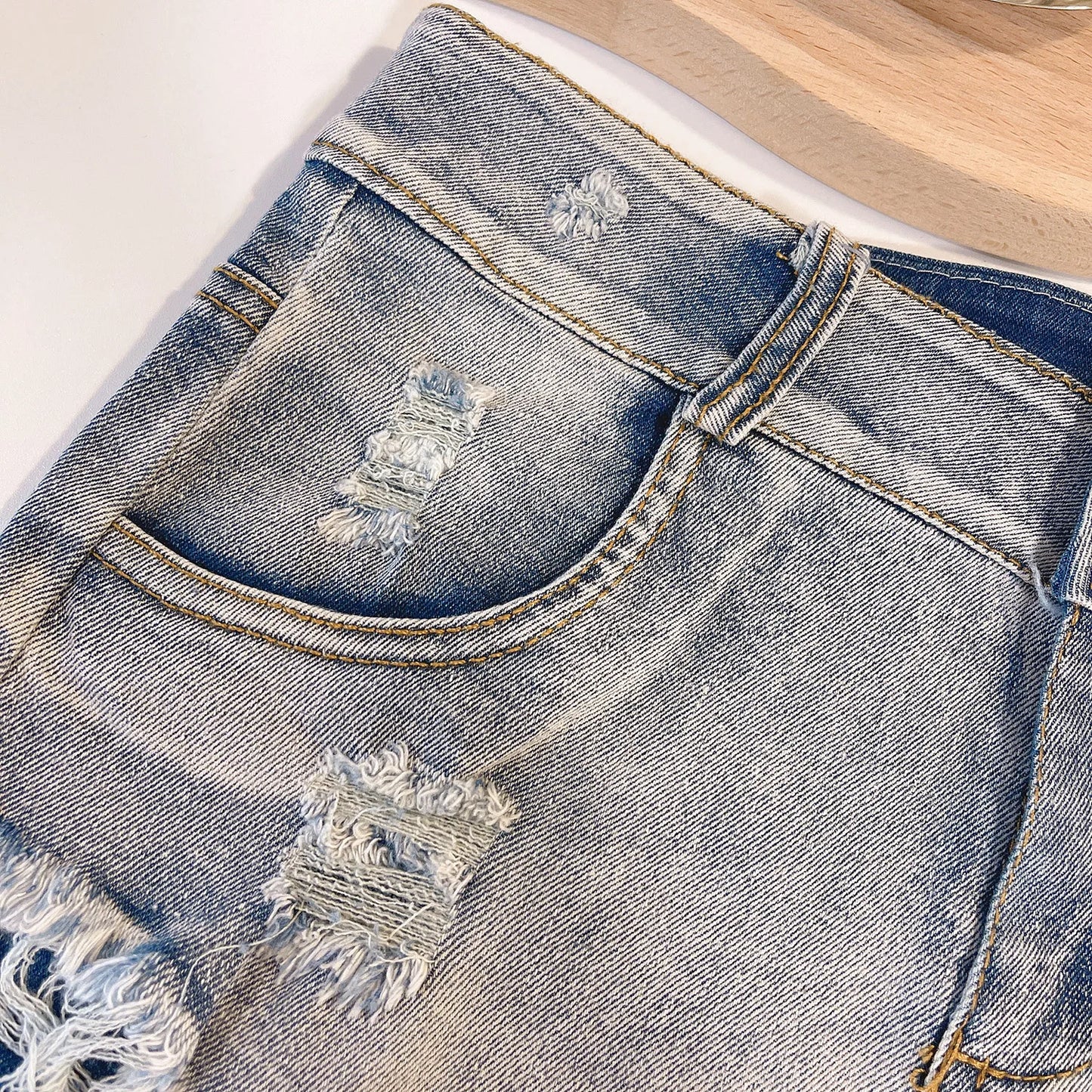 2026 New Women's Sexy High Waisted Raw Edge Tight Jeans Denim Shorts Summer Holiday S-XXL