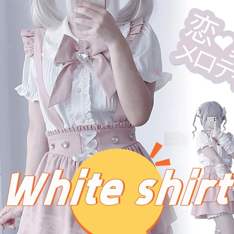 Women's Jirai Kei Lolita Long-Sleeve Blouse