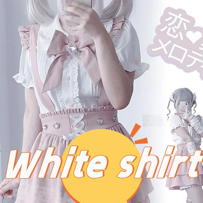 Women's Jirai Kei Lolita Long-Sleeve Blouse