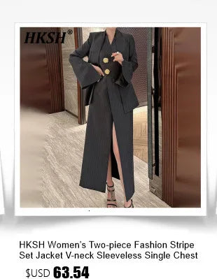 HKSH Spring New Women Tide Dark Sports T-shirt Turtleneck Long Sleeve Slim Fit High Elastic Ins Y2K Patchwork Splice Tees HK5067