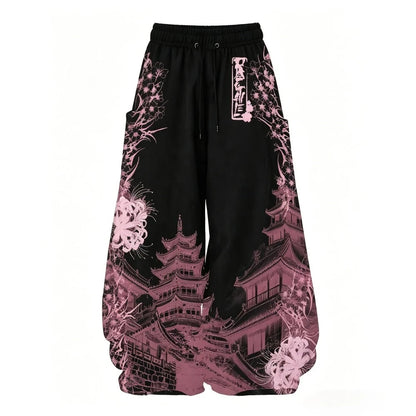 2026 Streetwear Gothic Retro Y2K Loose Harajuku Trendy Men and Women Hip Hop Fashion Casual Versatile Couple Wide Leg Pants