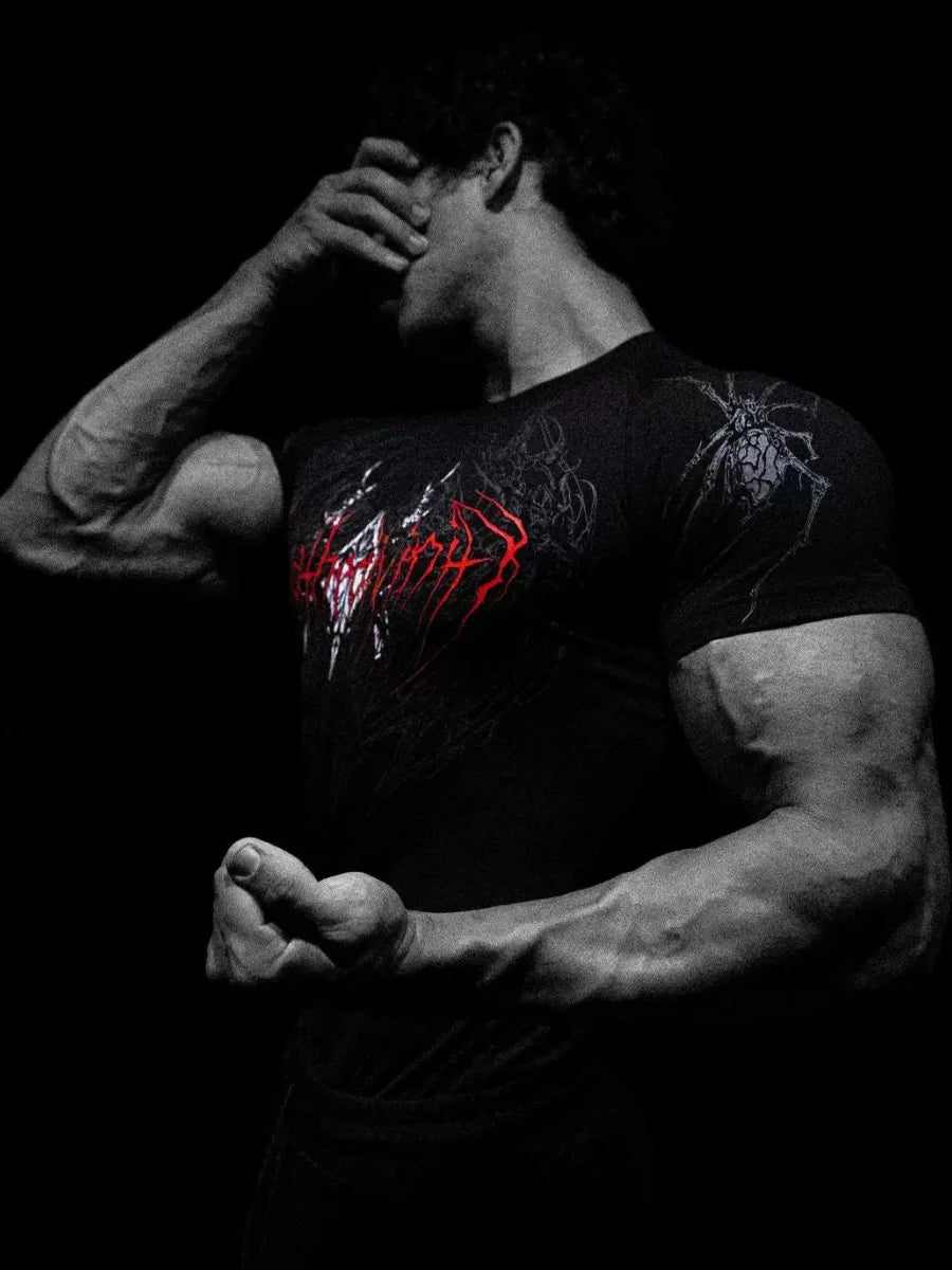 Breathedivinity Quick-drying Compression Shirt with High Elasticity and Breathability for Training Short-Sleeved Sports T-Shirt