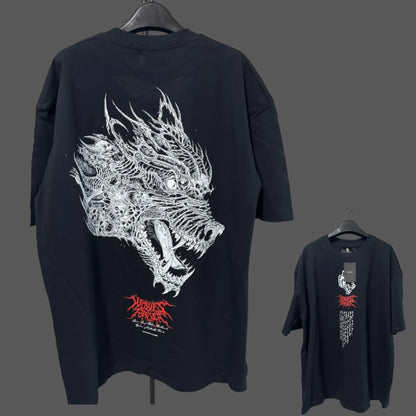Apex Ritual – アニメプリント メンズクルーネックTシャツ – ゆったりカジュアル フィットネストレーニング コットンTee