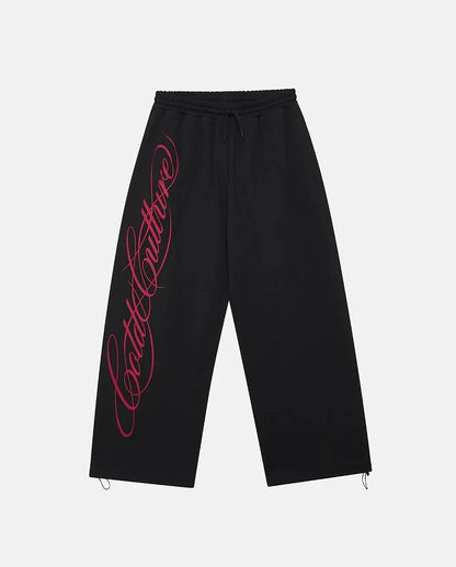 Harajuku Fashion Letter Printing Sets Men Women Loose Hoodie Retro Casual Comfortable Durable Training Outdoor Running Pants