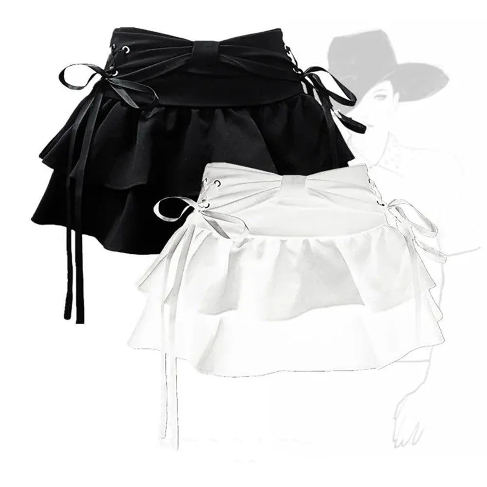Women's Y2K Gothic Denim Mini Skirt