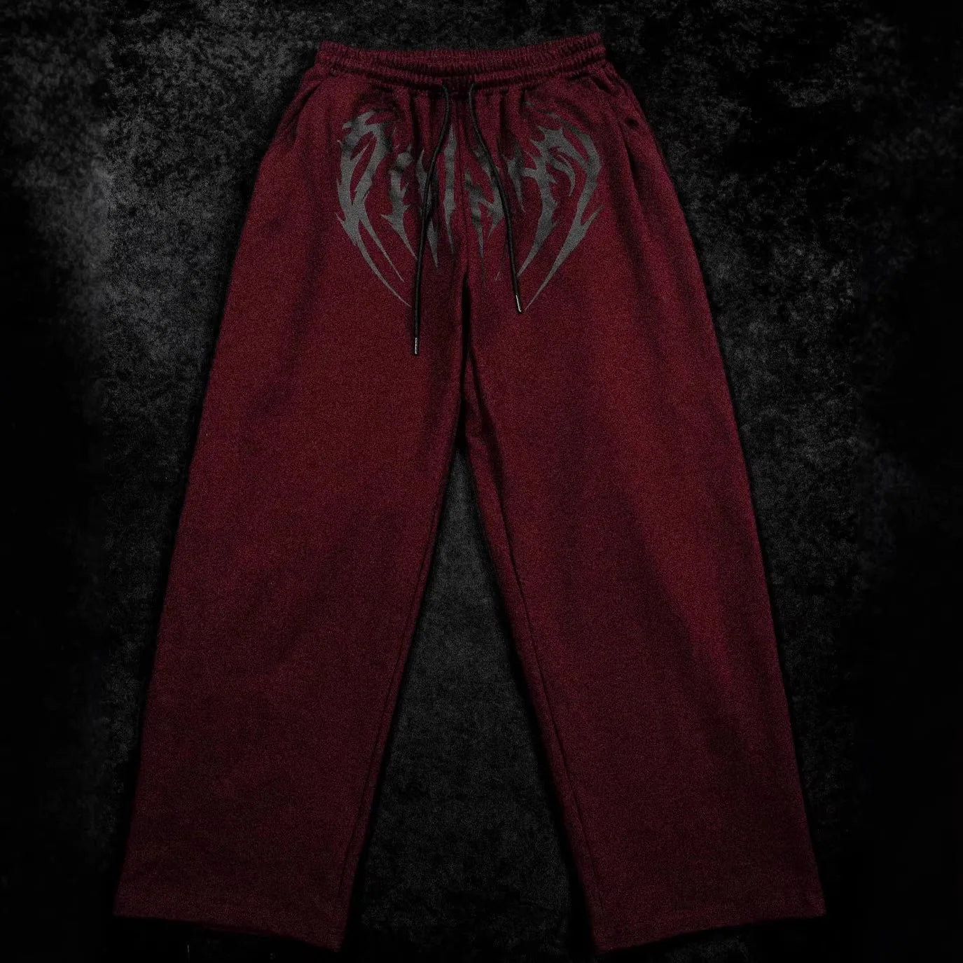 BREATHEDIVINITY men's sports pants for jogging, fitness and leisure, with printed patterns, straight and wide fit long pants
