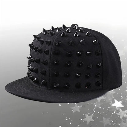 Rock Rivet Baseball Cap Women Men Punk Gothic Hip Hop Metal Stud Peaked Caps Subculture Girls Y2K Rock Metal Rivet Flat Hats