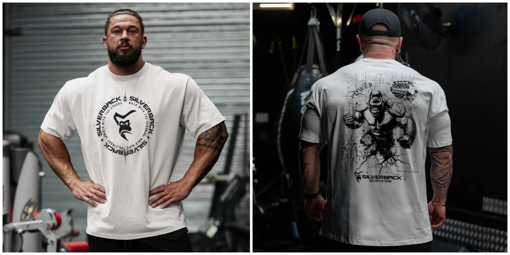 Apex Ritual – オーバーサイズ ジムTシャツ – ゆったり 通気性 ボディビルディング フィットネスTシャツ