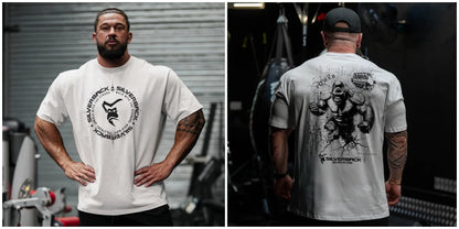 Apex Ritual – オーバーサイズ ジムTシャツ – ゆったり 通気性 ボディビルディング フィットネスTシャツ