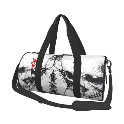 Apex Ritual – Skull Print Sports Gym Bag – Large Capacity Streetwear Training & Travel Bag