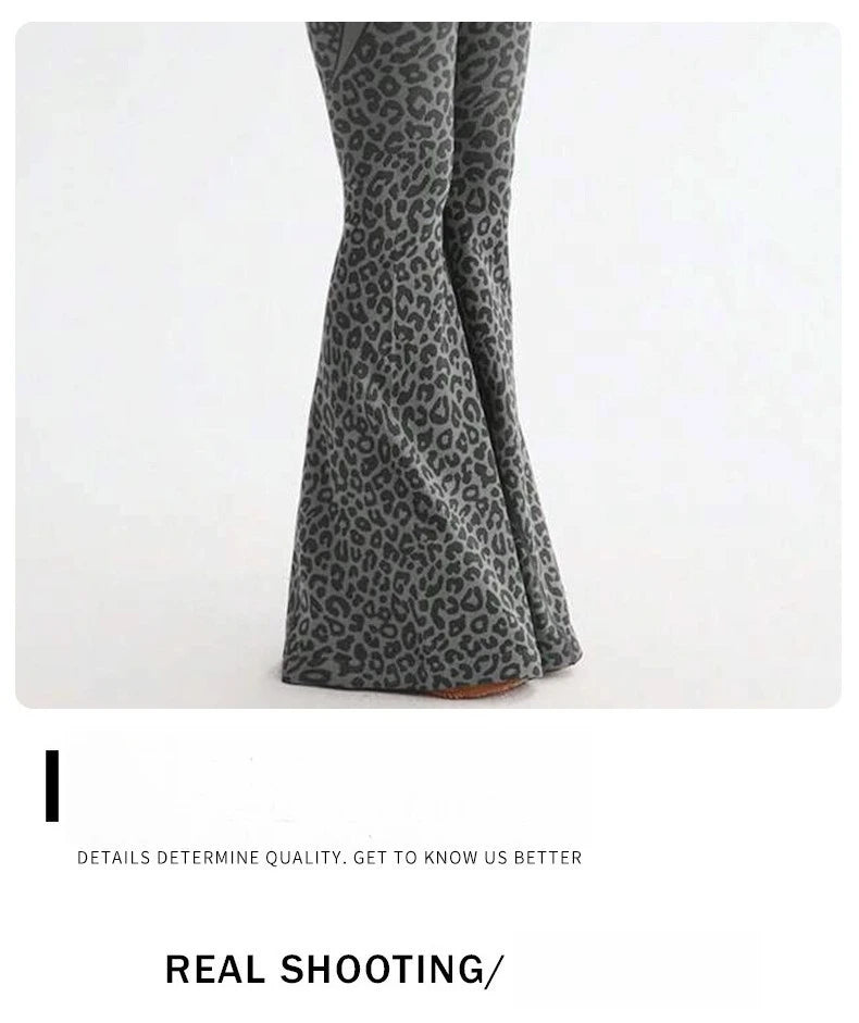 Women's Leopard Print Cross-Back Yoga Jumpsuit
