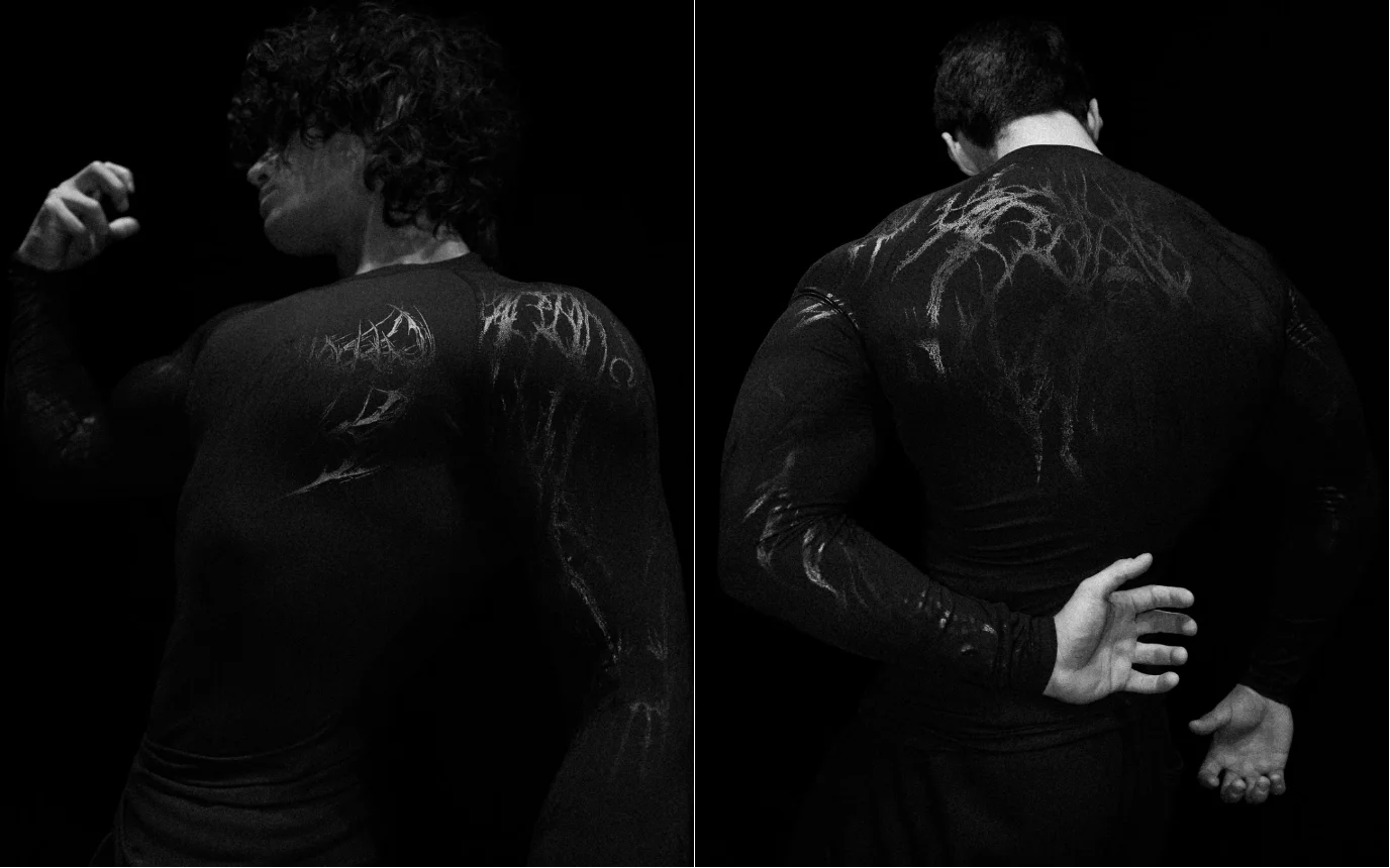 01-Men's Compression Long Sleeve Sports Shirt Workout Tops Gym Compression Breathable High Stretch