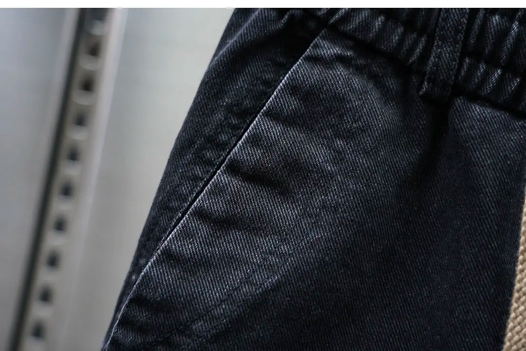 American Retro Washed Distressed Jeans Loose Straight Wide-leg Jeans Luxury Brand Men's Clothing