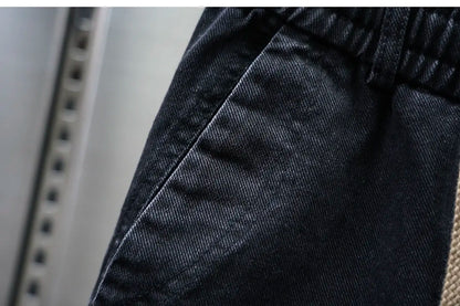 American Retro Washed Distressed Jeans Loose Straight Wide-leg Jeans Luxury Brand Men's Clothing