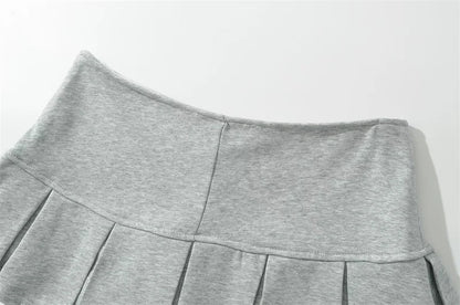 Women's Y2K Low-Rise Pleated Skort
