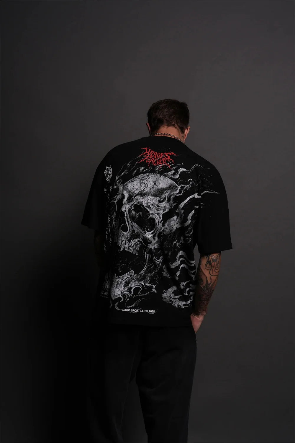 Men's Oversized Martial Arts Graphic Workout T-Shirt
