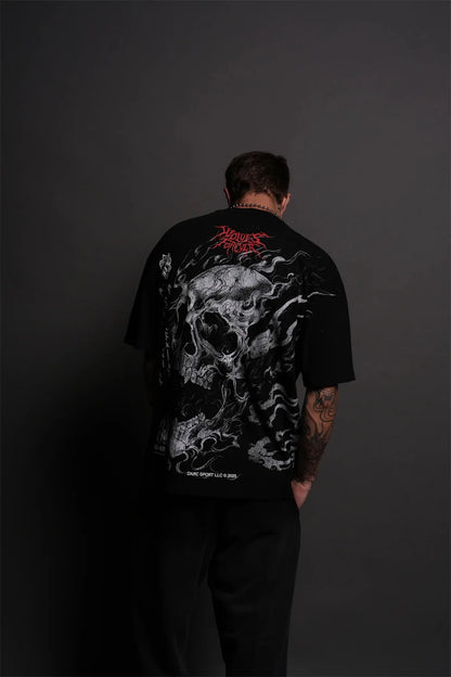 Men's Oversized Martial Arts Graphic Workout T-Shirt