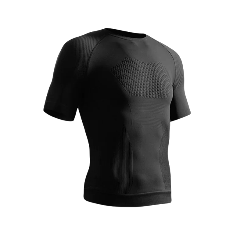 Summer Men Short Sleeve T-Shirt Breathable Compression Gym Running T Shirt Man Casual Tops Seamless Fitness Shirts Man Clothing