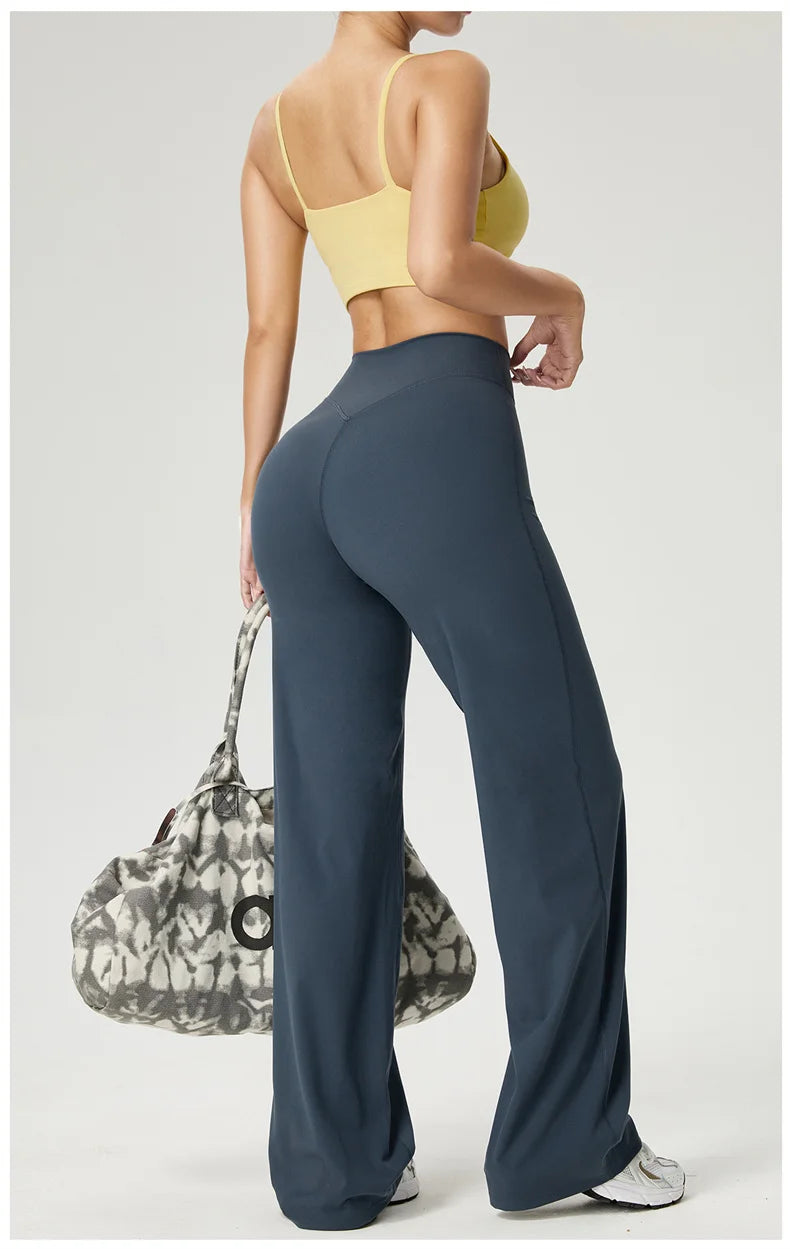 Women's Workout Wide-Leg High-Waist Leggings